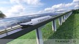 The TransPod hyperloop system aims to move passengers between the cities at speeds up to 1,000km/h. SUPPLIED