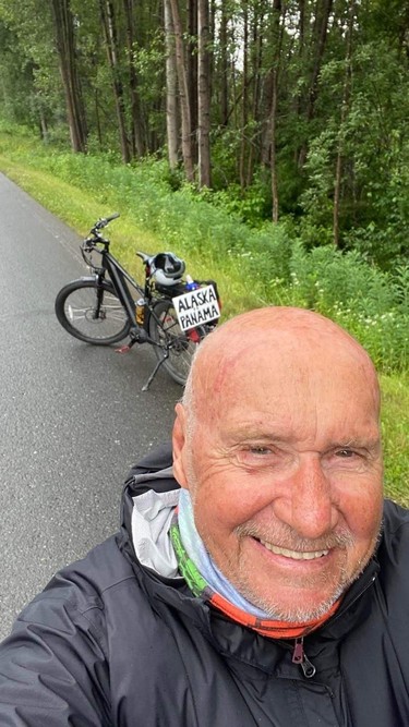 Edmonton octogenarian Bob Fletcher spent five months riding a e-bike 13,500 km from Alaska to Panama, and broke a Guinness World Record in the process.