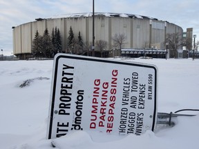 The Coliseum, at 7424 118 Ave, in Edmonton on Dec. 31, 2018. Formerly known as Northlands Coliseum or Rexall Place, the arena was officially closed on Jan. 1, 2018.