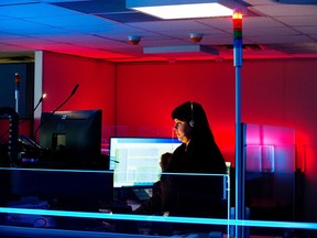 Edmonton Weather: A Very Foggy Friday Morning 2 RCMP Dispatcher Megan Adkin poses for a photo in the new