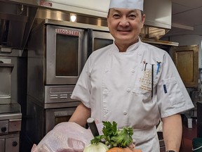 Chef Sonny Sung says many people have told him a dinner for a gathering of eight friends and relatives might by too much for many this year because of inflation.