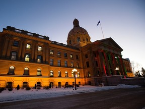 The Alberta Legislature, in Edmonton Wednesday, Dec. 14, 2022.