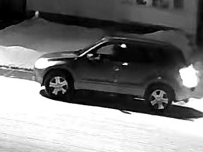 Edmonton police have released images of a vehicle of interest that was seen leaving the area of 51 Street and 13 Avenue on Saturday, Dec. 3, 2022.