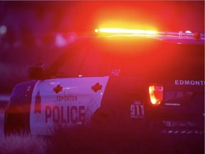 File photo of an Edmonton police cruiser. Police are investigating a suspicious death seeking witnesses after a man was found injured in Downtown Edmonton early Friday morning.