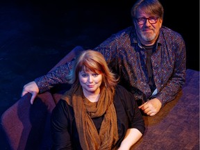 Heather Inglis, left and Darrin Hagen created Unsung: Tales from the Front Line, a new production from Workshop West Playwrights' Theatre.