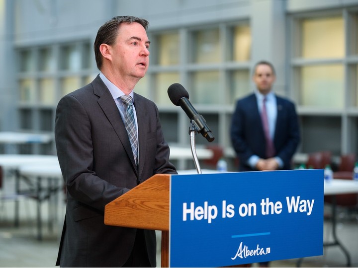  Health Minister Jason Copping speaks at a media event discussing how the Alberta government is addressing rural physician shortages at Foothills Medical Centre in Calgary on Thursday, Jan. 26, 2023. Azin Ghaffari/Postmedia