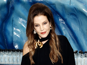 Lisa Marie Presley at the Golden Globe Awards on January 10, 2023 in Beverly Hills. PHOTO BY JOE SCARNICI/GETTY IMAGES