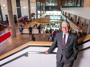 Jim Dewald, dean of the Haskayne School of Business, was photographed in the school's newly opened Mathison Hall on the University of Calgary campus Monday, January 9, 2023. Dewald and business leader Al Monaco say there's great potential for post-secondary institutions and business to improve collaboration.