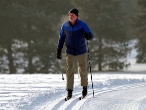 Doug Duke spent the morning cross-country skiing at Hawrelak Park in Edmonton on Friday January 13, 2023. The park is scheduled to close for three year in March 2023 for a major renovation.