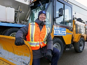 Mark Beare, director of infrastructure operations, announced the top 15 winning names of the city's Name a Plow contest on Wednesday, Jan. 18, 2023, at the city's southwest district yard in Edmonton.