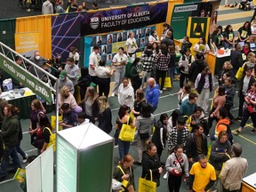 Thousands of prospective students along with their family and friends attended the University of Alberta's Open House on Saturday October 15, 2022, for the first time since 2019, to explore their post-secondary options.