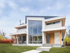 Rescom Luxury Homes' Bold in Belgravia is a finalist for Best Single Family over $1.5 Million at the Canadian Home Builders' Association-Edmonton Region's 2023 Awards of Excellence in Housing.