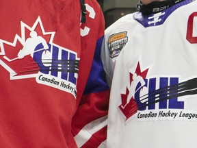 Canadian Hockey League logos are shown following the CHL Top Prospects Game in Hamilton, Ont. on January 16, 2020.