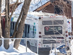 A city bus crashed into a Laval daycare on Wednesday February 8, 2023. Ecole du Parc was the meeting point for parents and children.