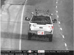 Truck Photo Radar Ticket