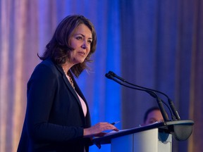 Premier Danielle Smith addresses Alberta Municipalities Spring convention.on March 31, 2023.