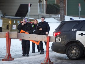 Edmonton Police respond to incident at Baywood Apartments at 114 Avenue and 132 Street. Officers confirm they are mourning the loss of two patrol officers.