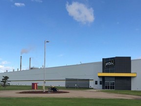 The McCain Foods potato processing facility in Coaldale, Alta. is pictured in this undated file photo. The company announced on Monday, March 13, 2023 that it will spend $600 million to double the size of the plant.
