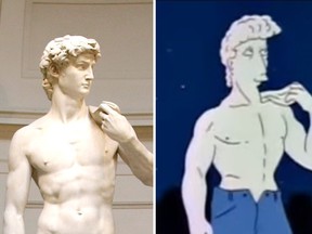 Michaelangelo's David.