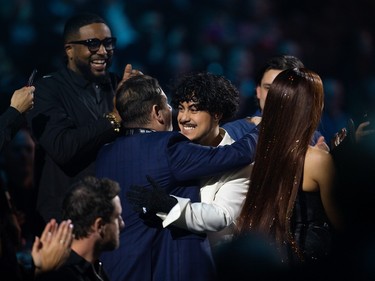 Breakthrough Artist of the Year winner Preston Pablo during the 2023 Juno Awards at Rogers Place in Edmonton, Monday March 13, 2023. Photo by David Bloom