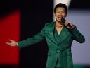 Hot Simu Liu during the 2023 Juno Awards at Rogers Place in Edmonton, Monday March 13, 2023. 