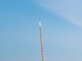 The TEXUS 58 research rocket launched by Sweden Space Corp (SSC), lifts off from the Esrange Space Center in Sweden April 24, 2023.