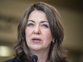 Premier Danielle Smith's office issued a statement to the press gallery on Tuesday, April 18, 2023, saying no changes would be forthcoming to the premier's one-question policy and that it was put in place to allow Smith to "respond to as many journalists as possible in the allotted time."
