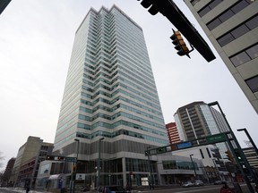 File photo of Canadian Western Bank Place in Downtown Edmonton on Jan. 22, 2021. Edmonton's Downtown office vacancy rate climbed to 23.5 per cent in the first quarter of 2023.