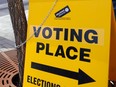 Advance poll at the Central Library in Calgary on Tuesday, May 23, 2023.