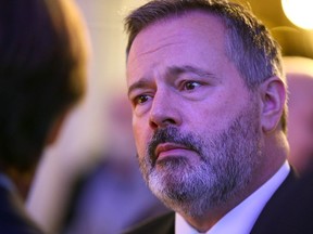 Former Alberta Premier Jason Kenney is pictured at the ATCO annual general meeting in Calgary on Wednesday, May 10, 2023. Kenney was elected to ATCO’s board of directors.