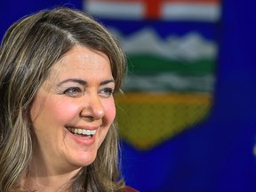 Alberta's NDP party has been churning out context-free snippets from Danielle Smith’s in a bid to beat the UCP leader, seen at a campaign event in Calgary on May 4, 2023, writes Rahim Mohamed.