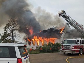 Church fire in Grouard, Alberta