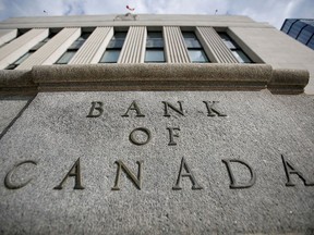 The Bank of Canada identified rising household debt and stresses in the banking system as key risks.
