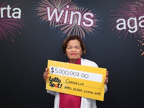 Cornelia Cayanan lotto winner