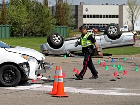 Collision investigation by EPS