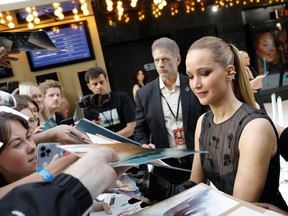 Jennifer Lawrence attending the London premiere of No Hard Feelings this month at the Odeon Luxe Leicester Square.