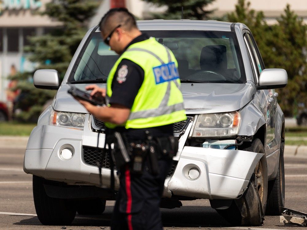 Edmonton police charge two Edmonton men in hit and run collision