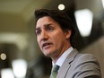 Prime Minister Justin Trudeau holds a press conference on Parliament Hill in Ottawa on May 23, 2023. THE CANADIAN PRESS/Sean Kilpatrick