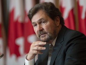 Supreme Court of Canada Chief Justice Richard Wagner is seen during a news conference, in Ottawa, Tuesday, June 13, 2023. Wagner says he has asked the national body that oversees the conduct of judges to see if they could make the process more transparent.
