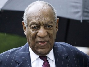 FILE - Bill Cosby arrives for a sentencing hearing following his sexual assault conviction at the Montgomery County Courthouse in Norristown Pa.