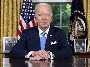 President Joe Biden pauses before addresses the nation on the budget deal that lifts the federal debt limit and averts a U.S. government default, from the Oval Office of the White House in Washington, Friday, June 2, 2023.