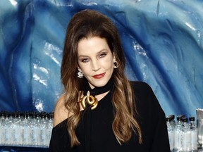 Lisa Marie Presley at the Golden Globe Awards in Beverly Hills on January 10, 2023.