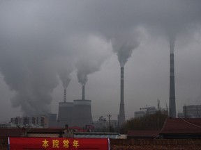 Emissions from a coal-fired plant in China