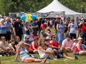 Spectators at Edmonton Heritage Festival