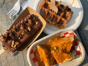 Food truck offerings at Taste of Edmonton