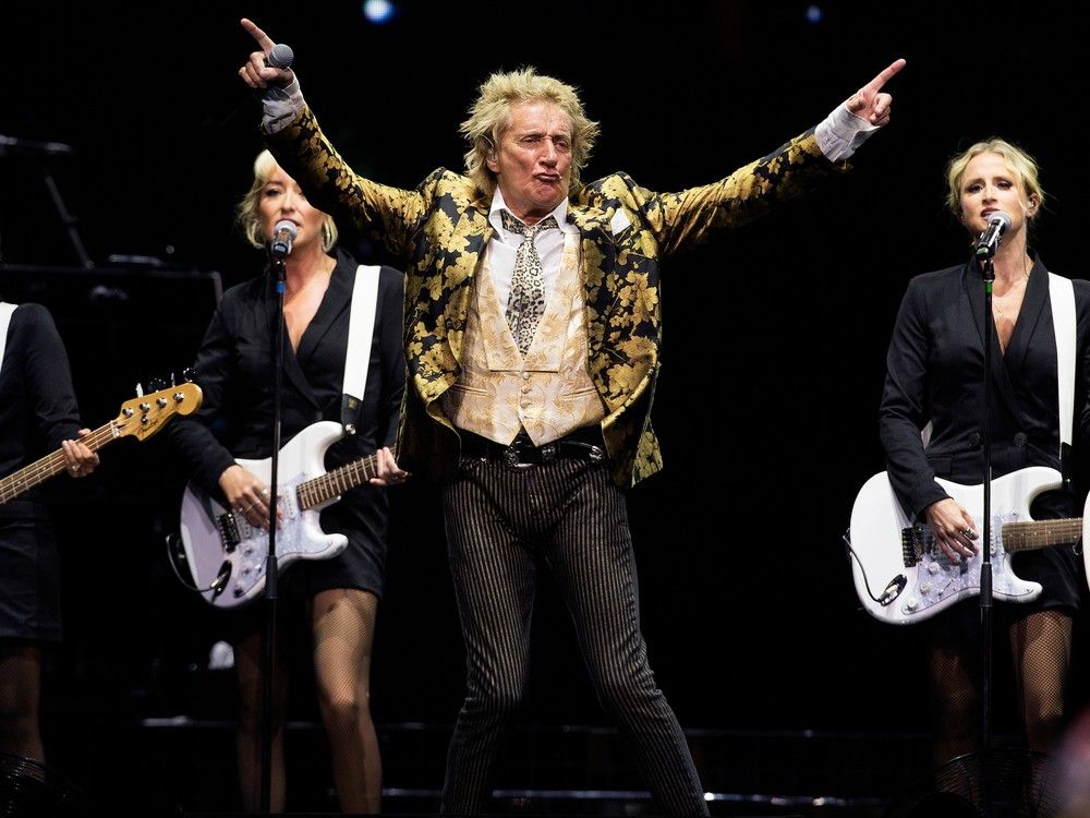 Photos: Rod Stewart performs for Edmonton crowd at Rogers Place ...