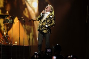 ***Artist photo release states no resales no reprints***

Rod Stewart performs in concert at Rogers Place, in Edmonton Tuesday Aug. 15, 2023. Photo by David Bloom