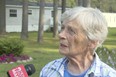 Marjorie Perkins, 87, speaks to a reporter Wednesday, Aug. 2, 2023, at her home in Brunswick, Maine.