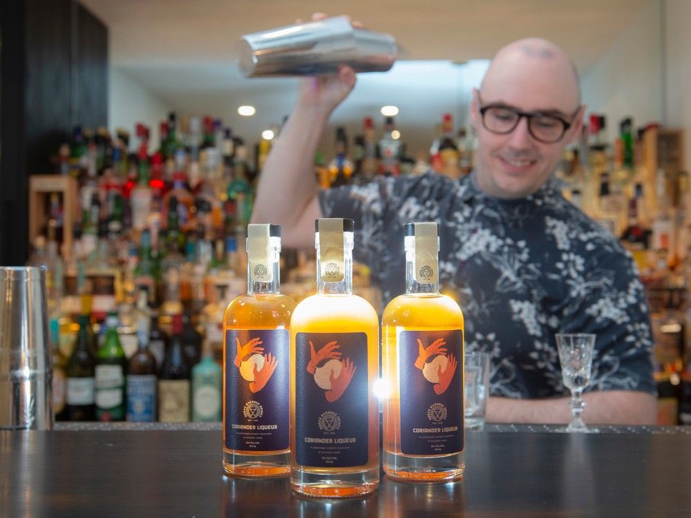 Coriander Liqueur a unique local product for the Edmonton market