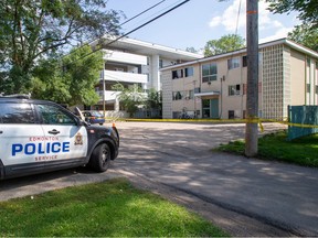 Police at homicide